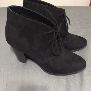 Black ankle boots